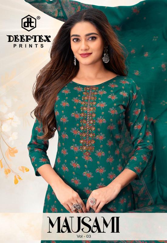 Deeptex mausami vol-3 ladies dress material wholesalers in jaipur